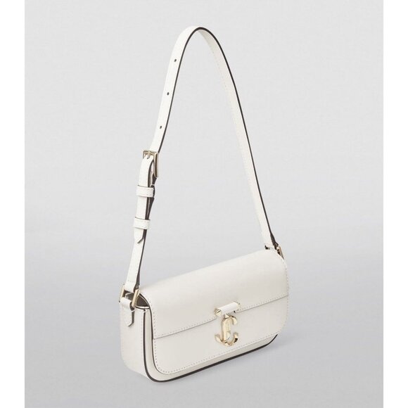 Jimmy Chop Mini Shoulder Bag Leather Varenne Mini Latte - Picture 1 of 12